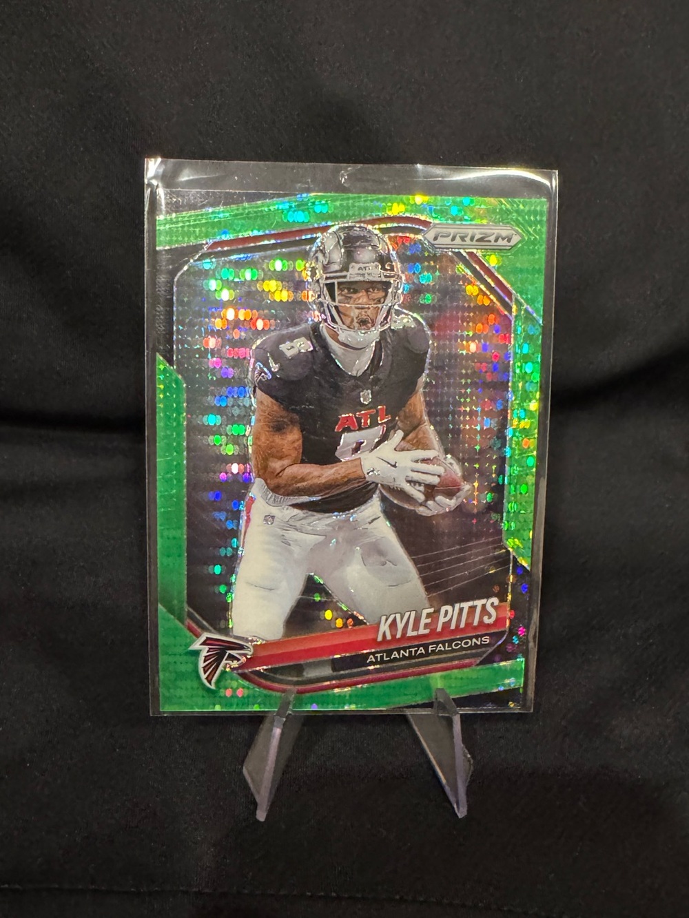 🔥 2025 Kyle Pitts Panini Prizm Green Pulsar Prizm. Atlanta falcons